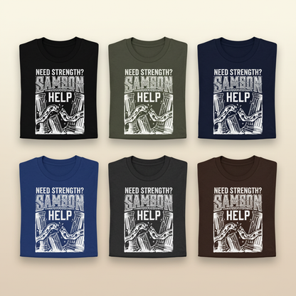 Samson Strength T-Shirt_6color_grid