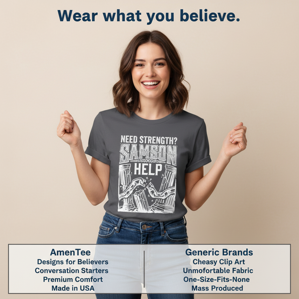 Samson Strength T-Shirt_product_table
