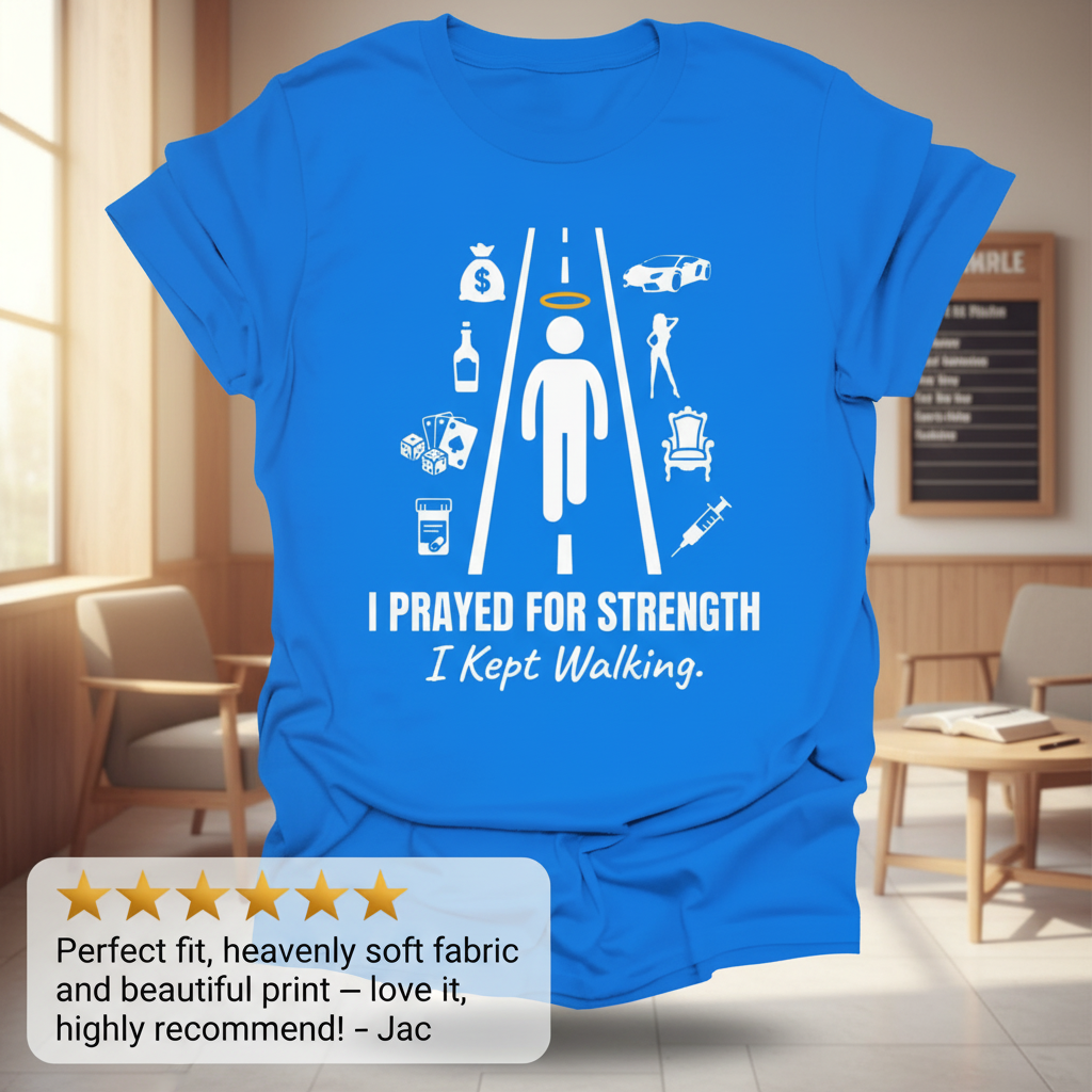 I Prayed for Strength T-Shirt_review_5star
