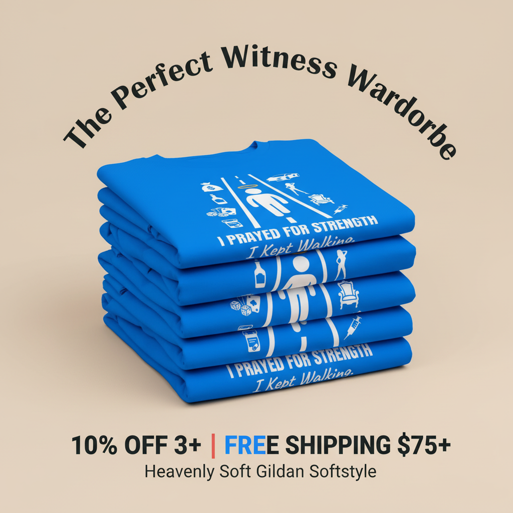 I Prayed for Strength T-Shirt_stacked_promotion