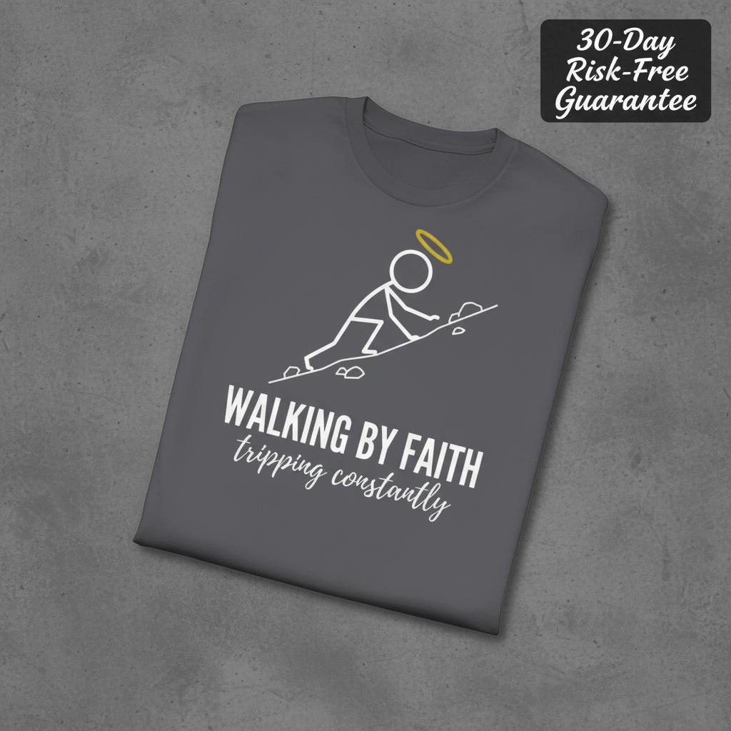 Walking by Faith T-Shirt_fold_tilt