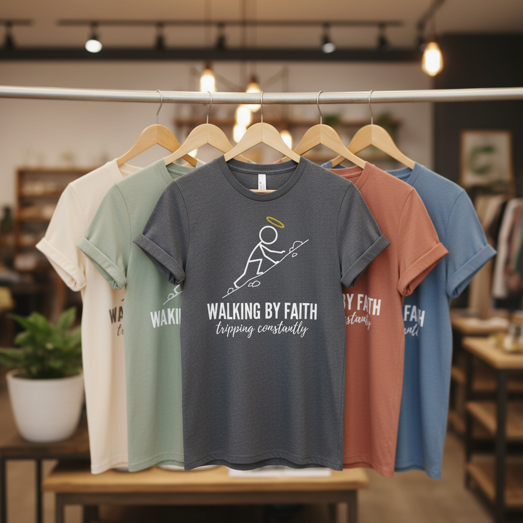 Walking by Faith T-Shirt_boutique_rack