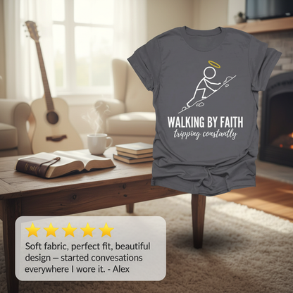 Walking by Faith T-Shirt_review_5star