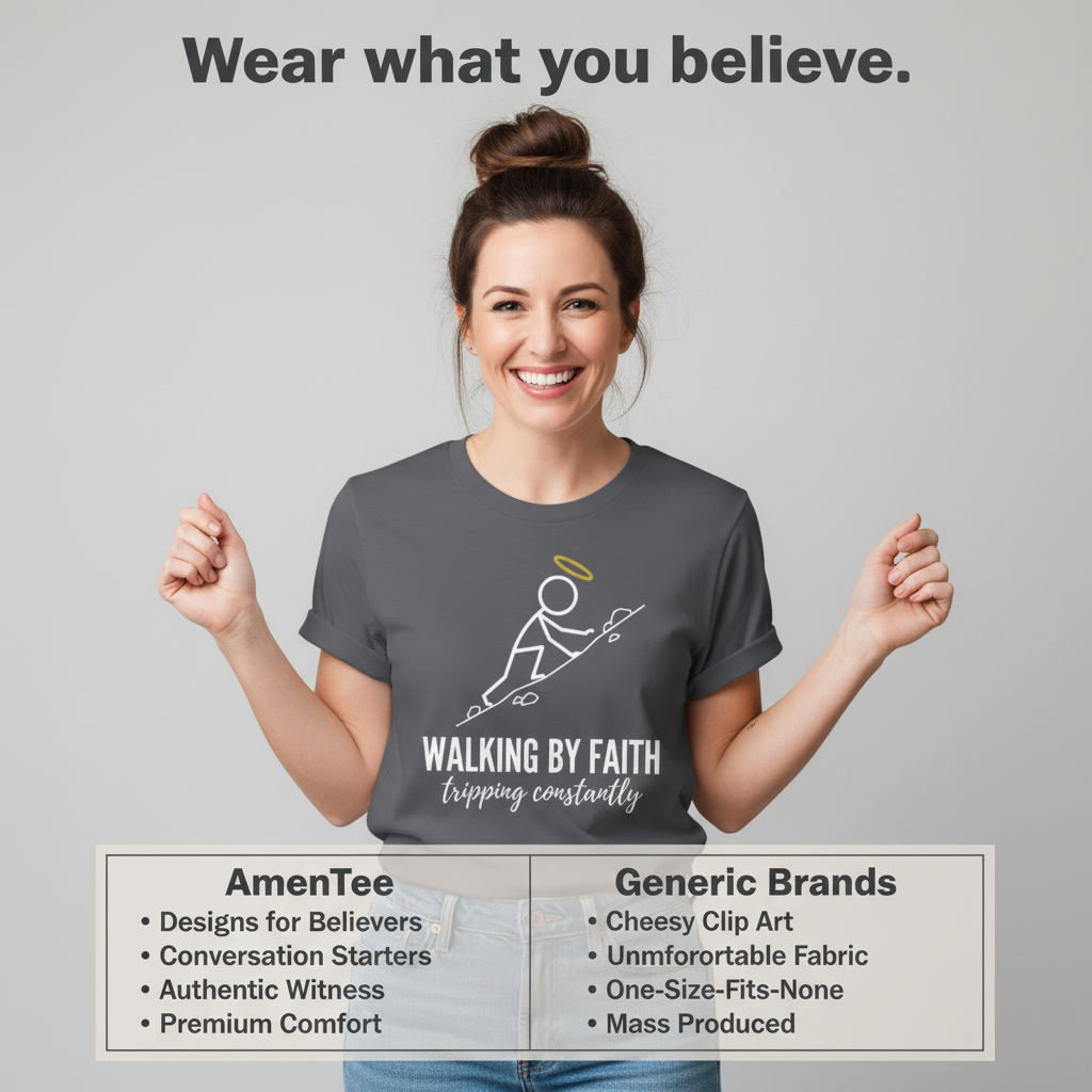 Walking by Faith T-Shirt_product_table