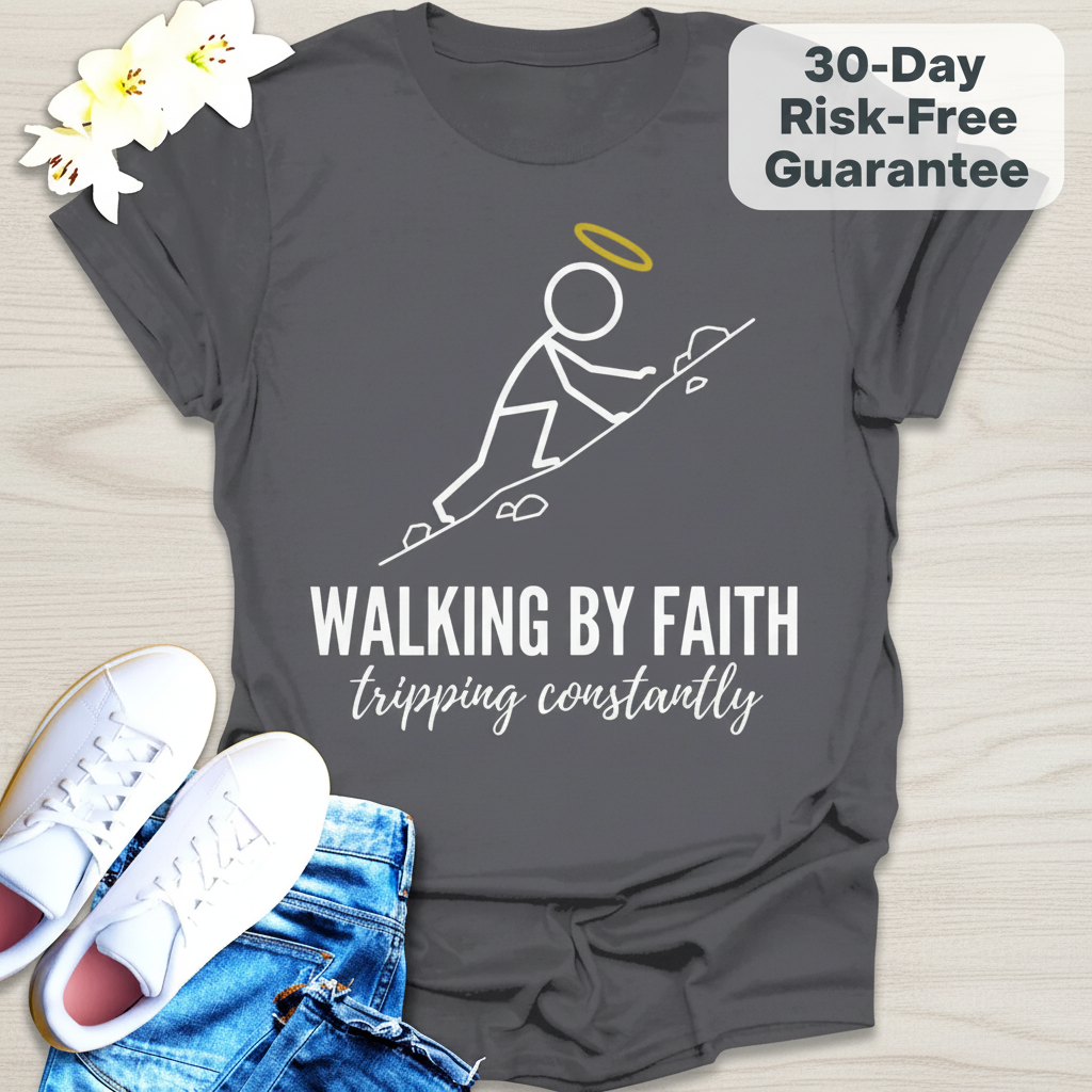 Walking by Faith T-Shirt_clean