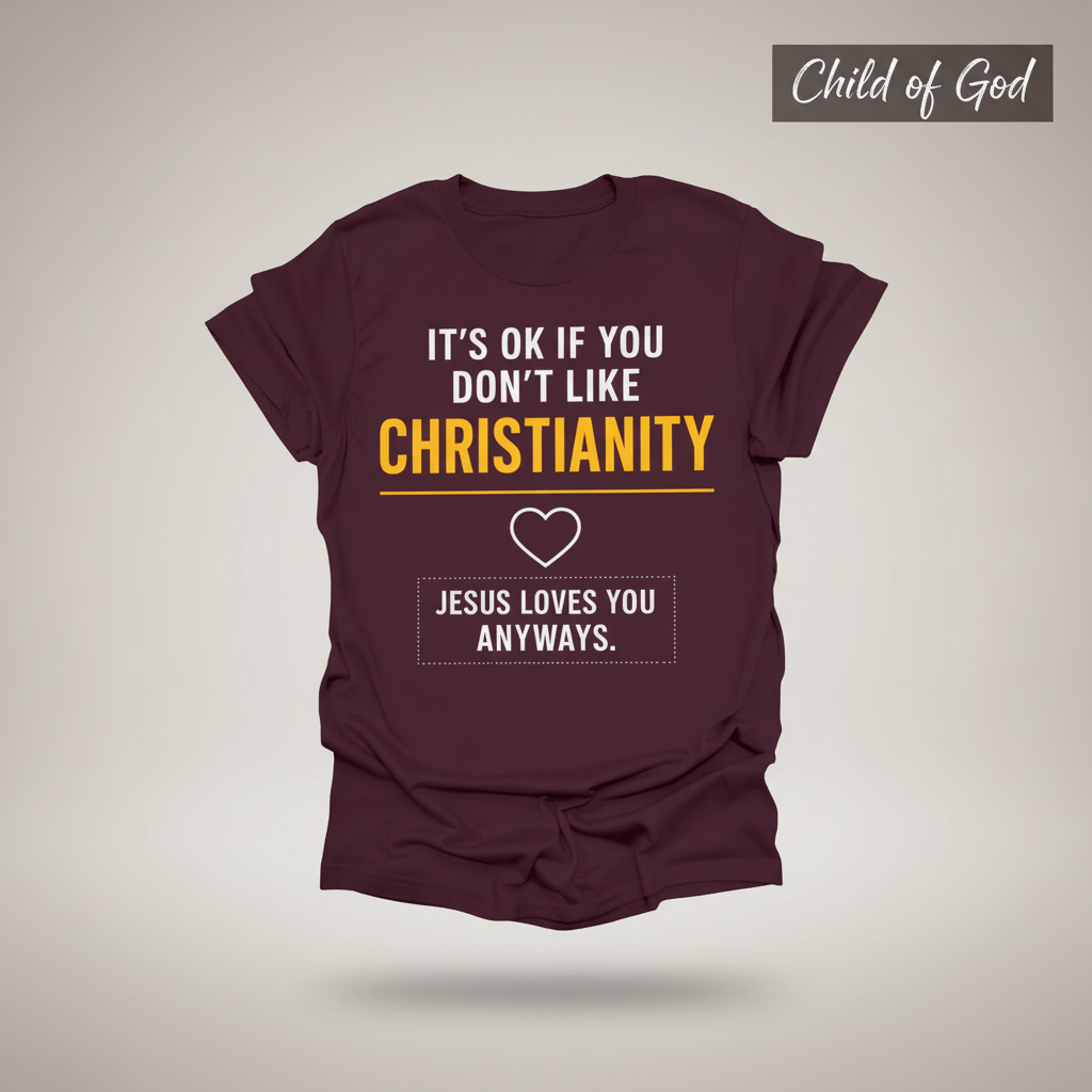 Jesus Loves You Anyway T-Shirt_3d_float