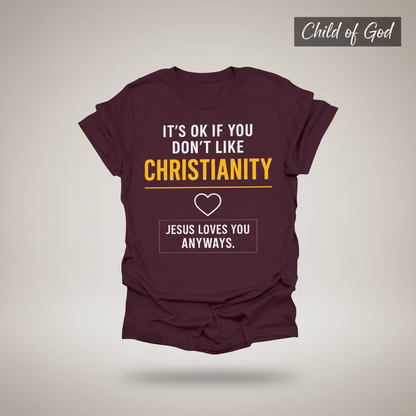 Jesus Loves You Anyway T-Shirt_3d_float