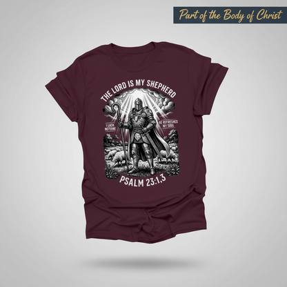 The Lord Is My Shepherd Warrior T-Shirt_3d_float