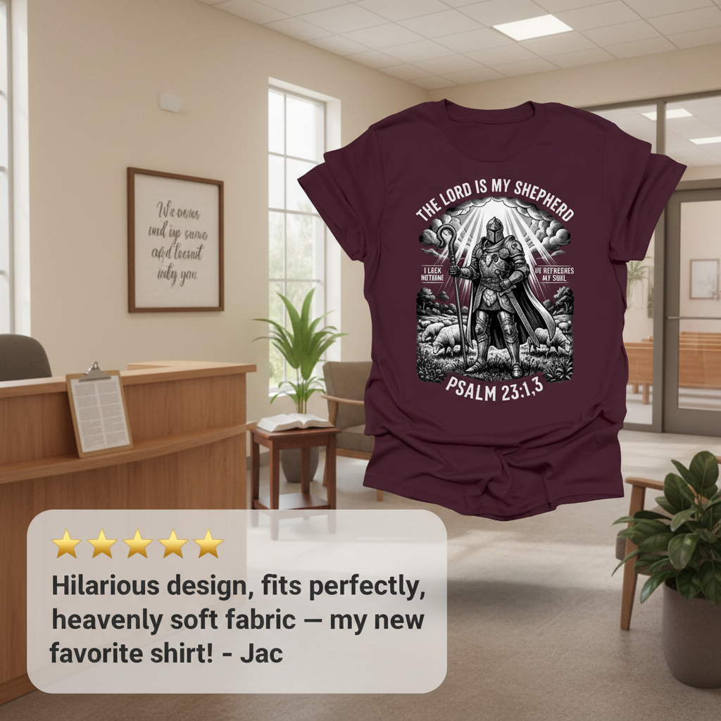 The Lord Is My Shepherd Warrior T-Shirt_review_5star
