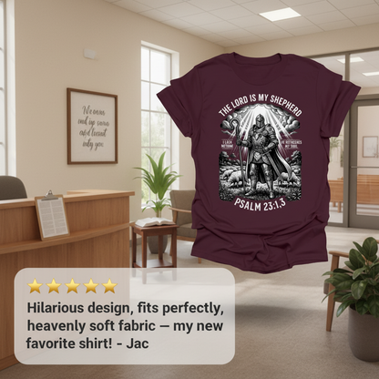 The Lord Is My Shepherd Warrior T-Shirt_review_5star