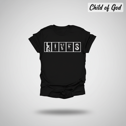 He Gives Lives T-Shirt_3d_float