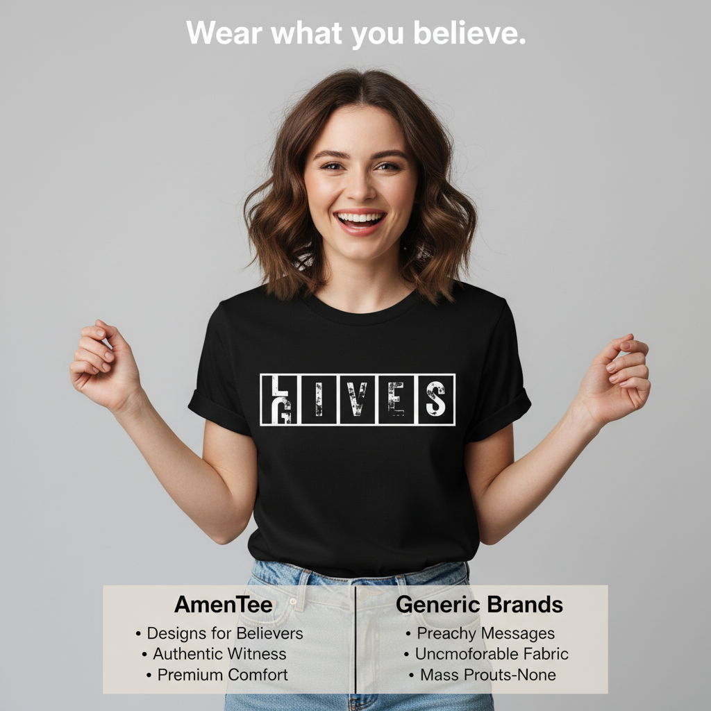 He Gives Lives T-Shirt_product_table