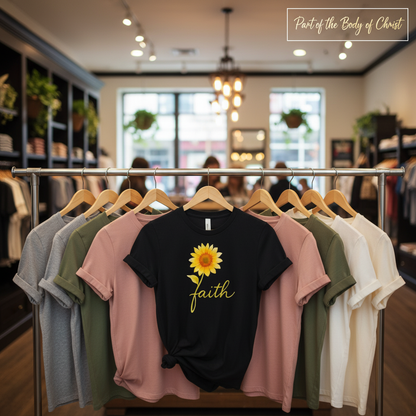 Sunflower Faith T-Shirt_boutique_rack