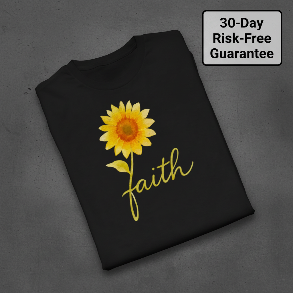 Sunflower Faith T-Shirt_fold_tilt