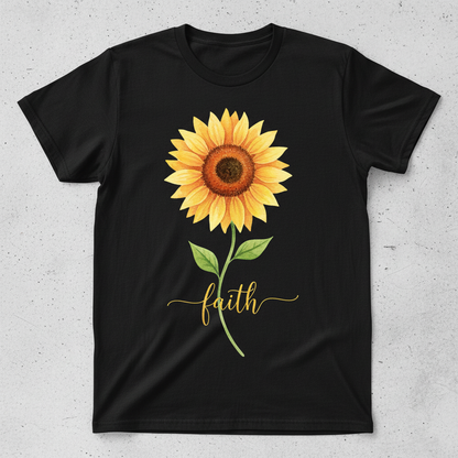 Sunflower Faith T-Shirt_dual_model_life