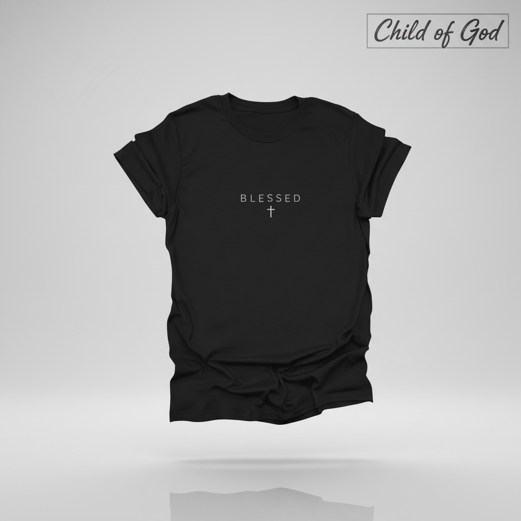 Blessed Cross T-Shirt_3d_float