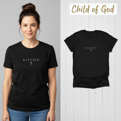 Blessed Cross T-Shirt_model_flat