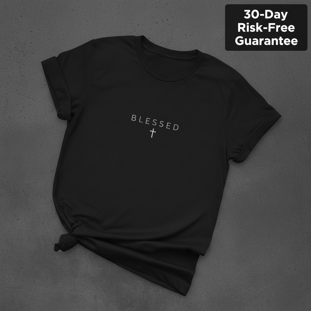 Blessed Cross T-Shirt_fold_tilt