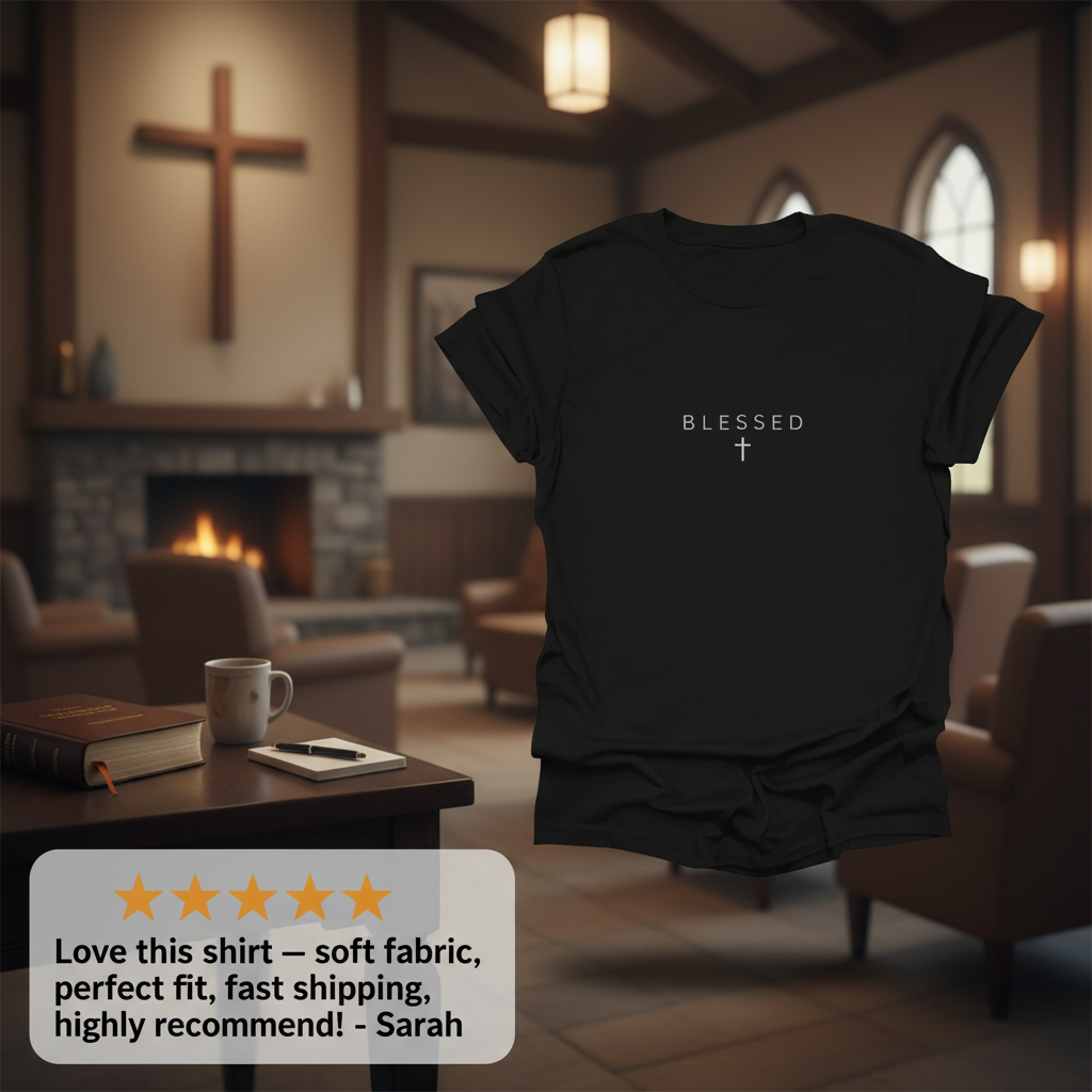 Blessed Cross T-Shirt_review_5star