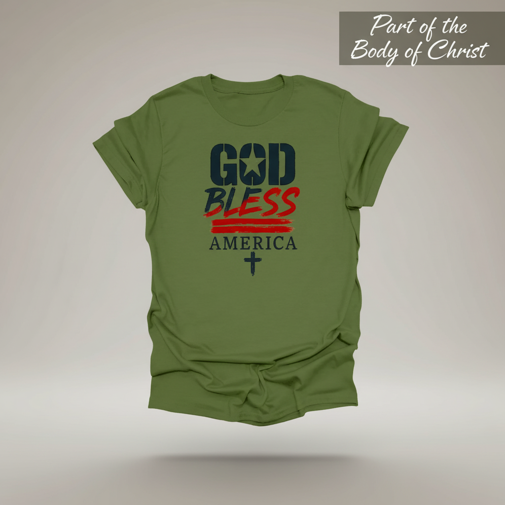 God Bless America T-Shirt_3d_float