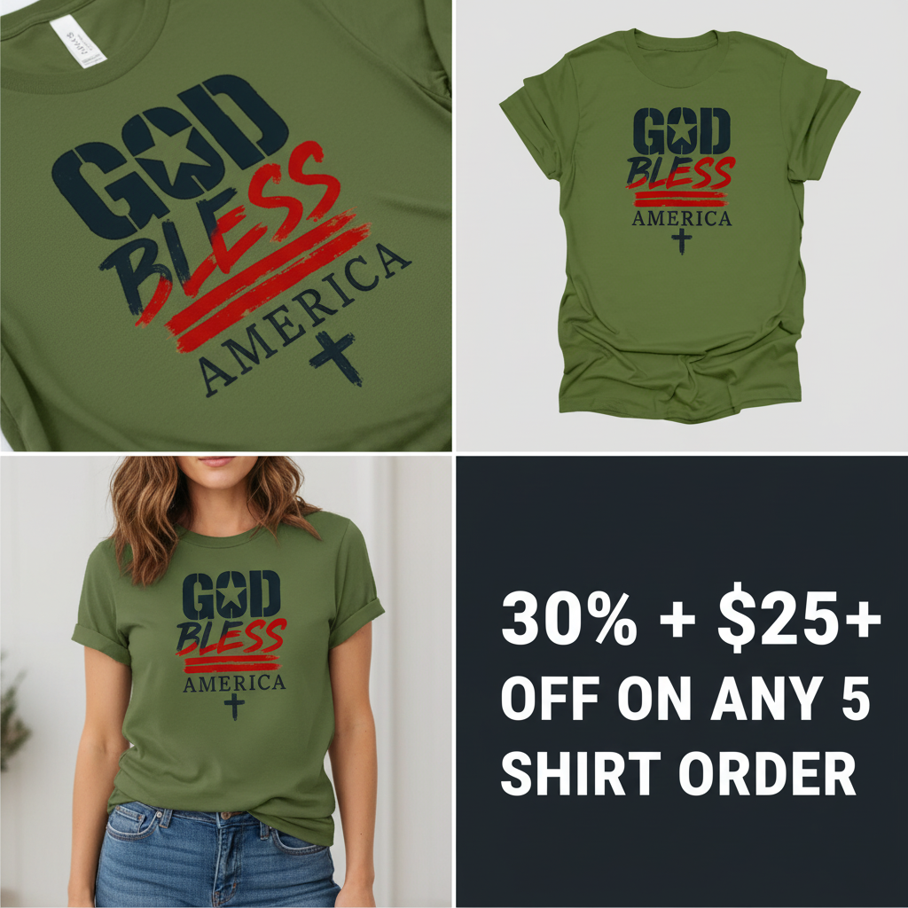 God Bless America T-Shirt_4_panel