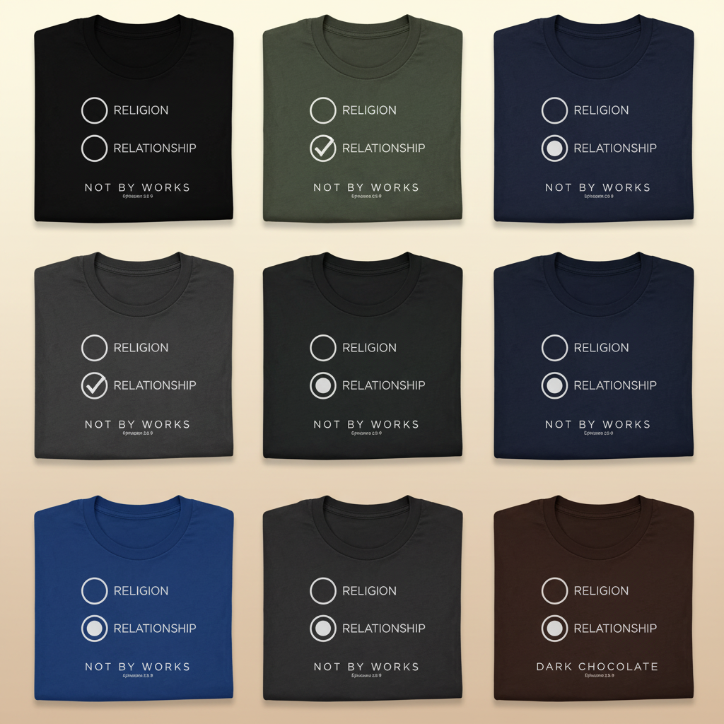 Relationship Over Religion T-Shirt_6color_grid