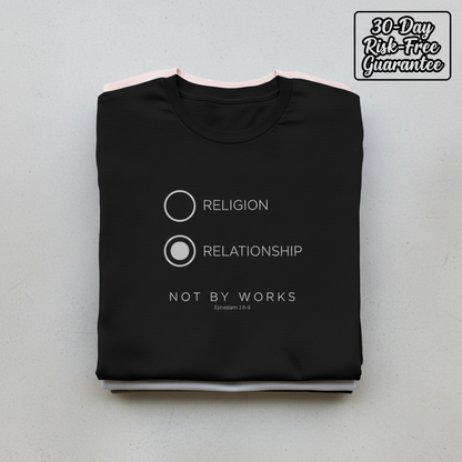 Relationship Over Religion T-Shirt_stacked_flatlay