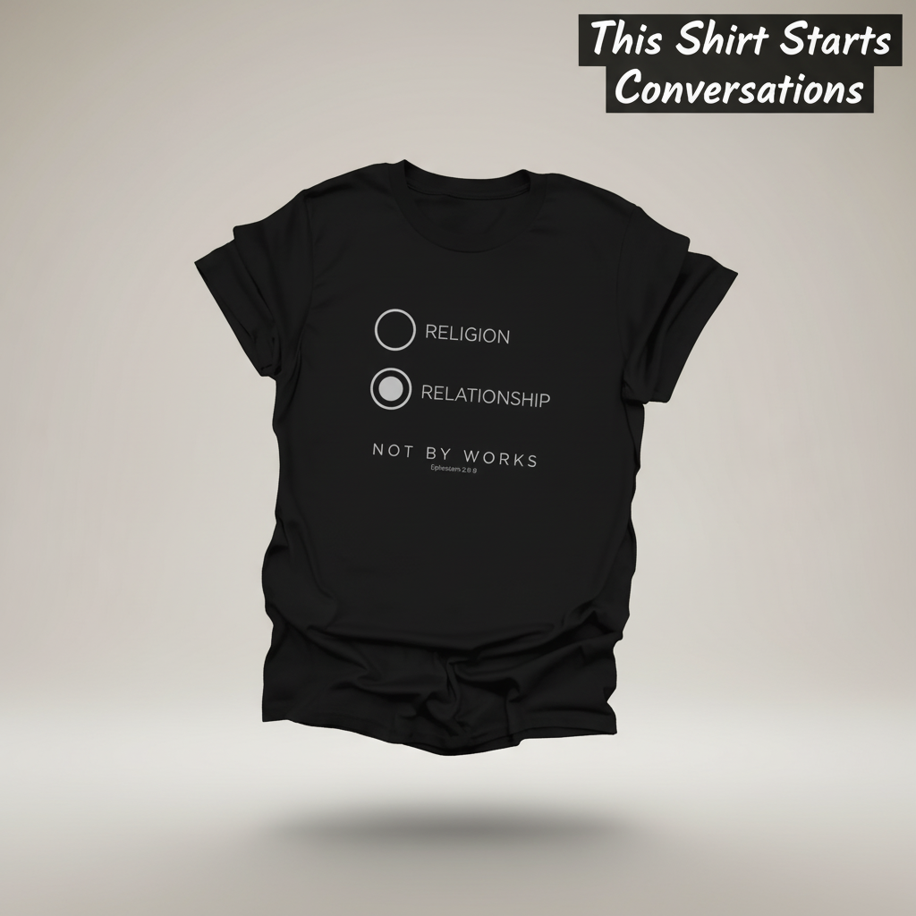 Relationship Over Religion T-Shirt_3d_float