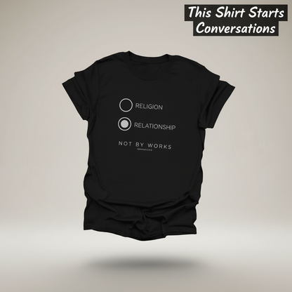 Relationship Over Religion T-Shirt_3d_float