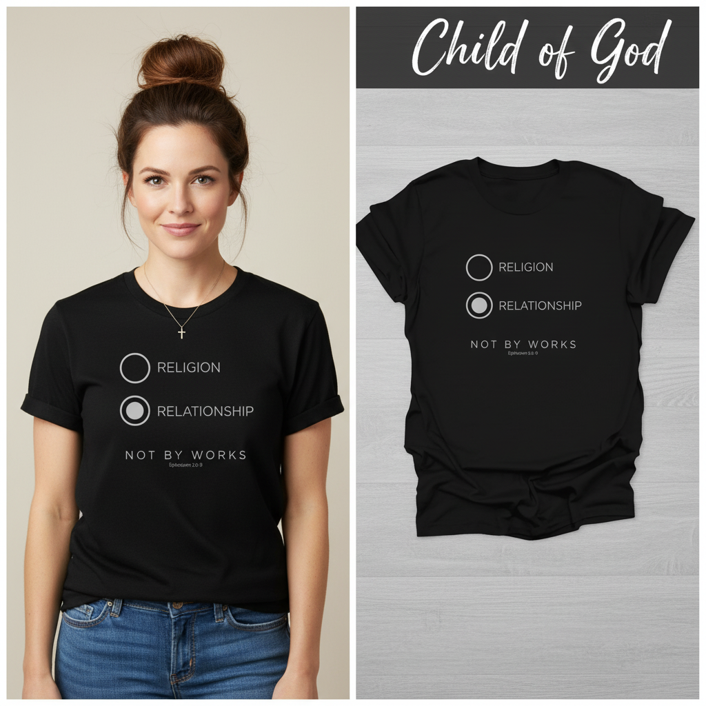 Relationship Over Religion T-Shirt_model_flat