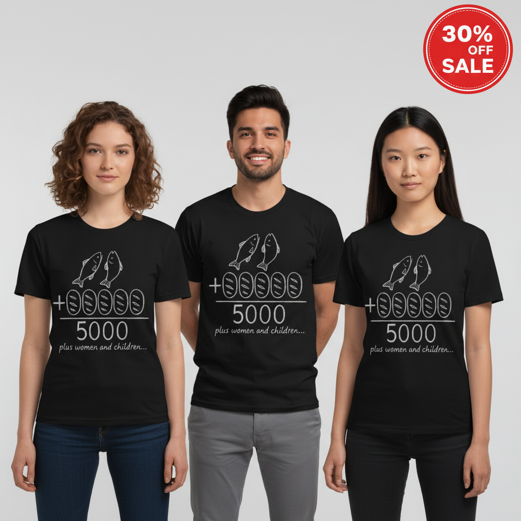 Miracle of 5000 T-Shirt_triple_model