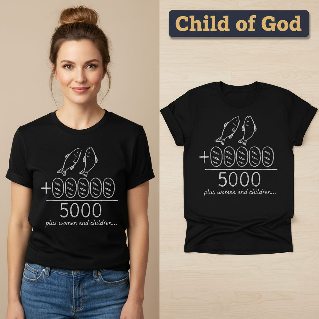 Miracle of 5000 T-Shirt_model_flat