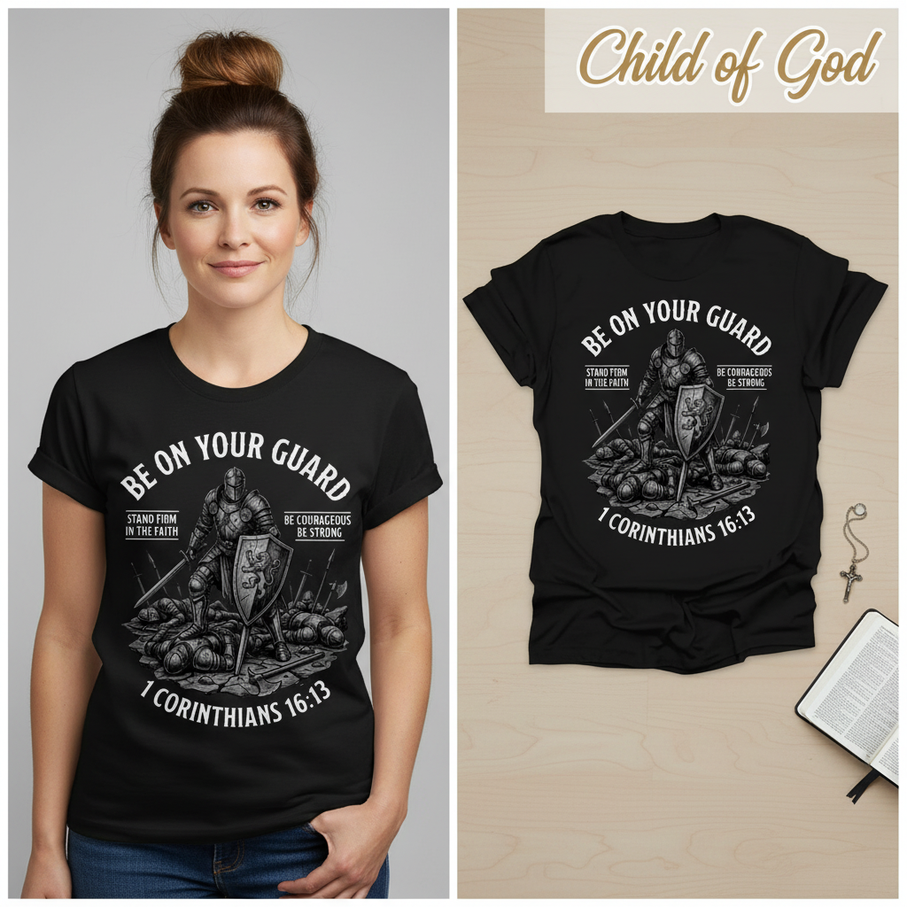 Stand Firm In The Faith T-Shirt_model_flat