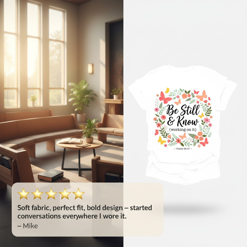 Be Still & Know T-Shirt_review_5star