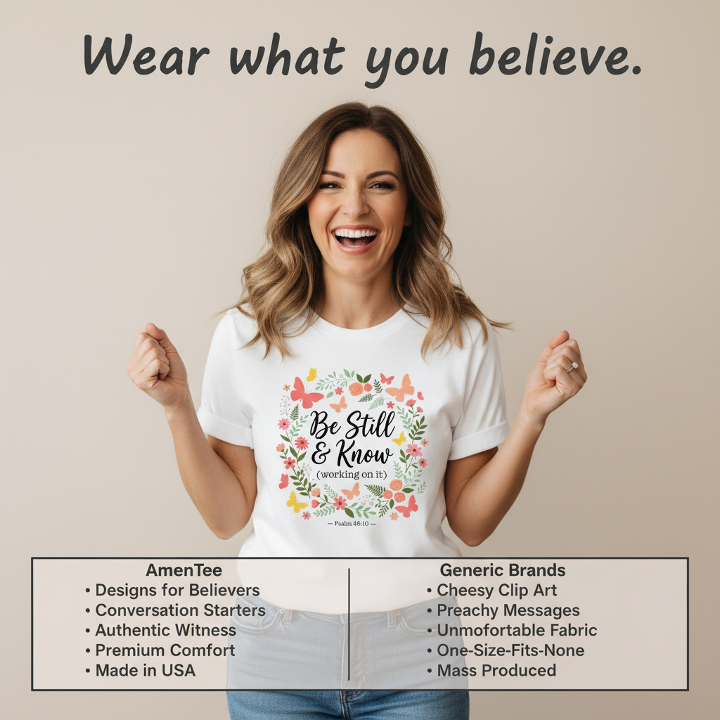 Be Still & Know T-Shirt_product_table