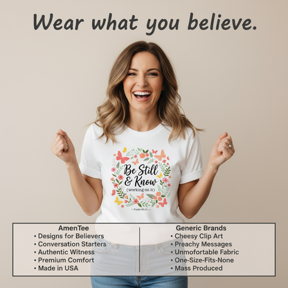 Be Still & Know T-Shirt_product_table