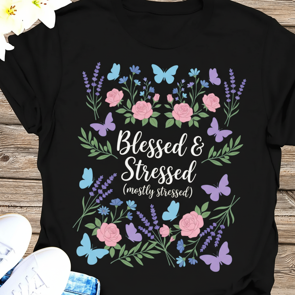 Blessed & Stressed T-Shirt_extreme_za