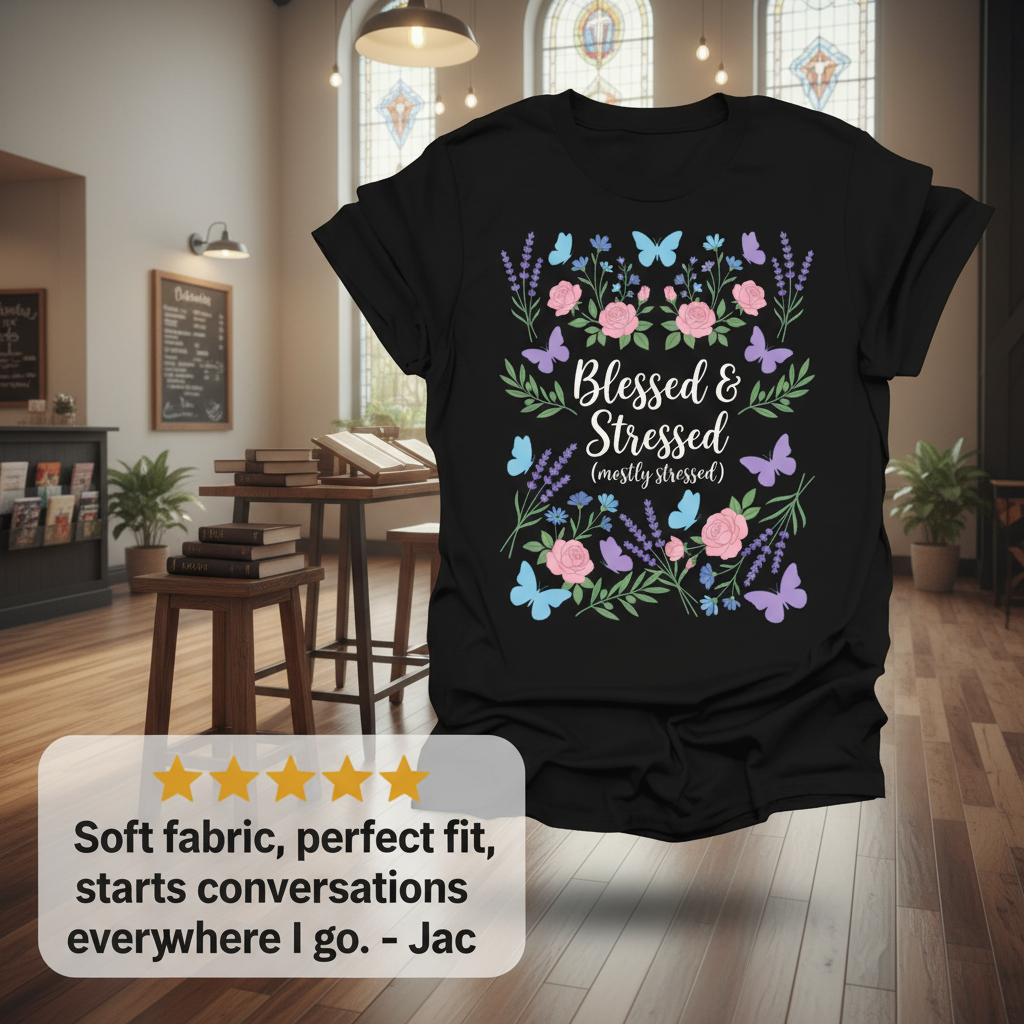 Blessed & Stressed T-Shirt_review_5star