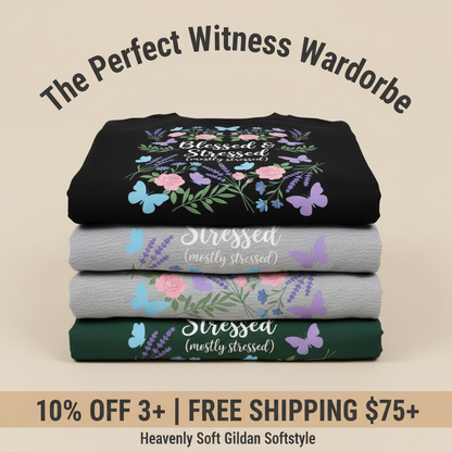 Blessed & Stressed T-Shirt_stacked_promotion