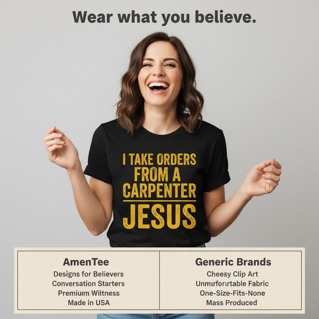 Orders From a Carpenter T-Shirt_product_table