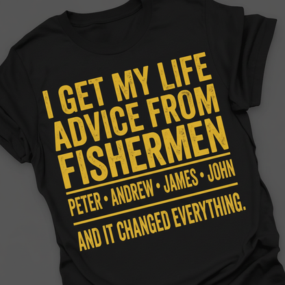 Life Advice from Fishermen T-Shirt_extreme_za