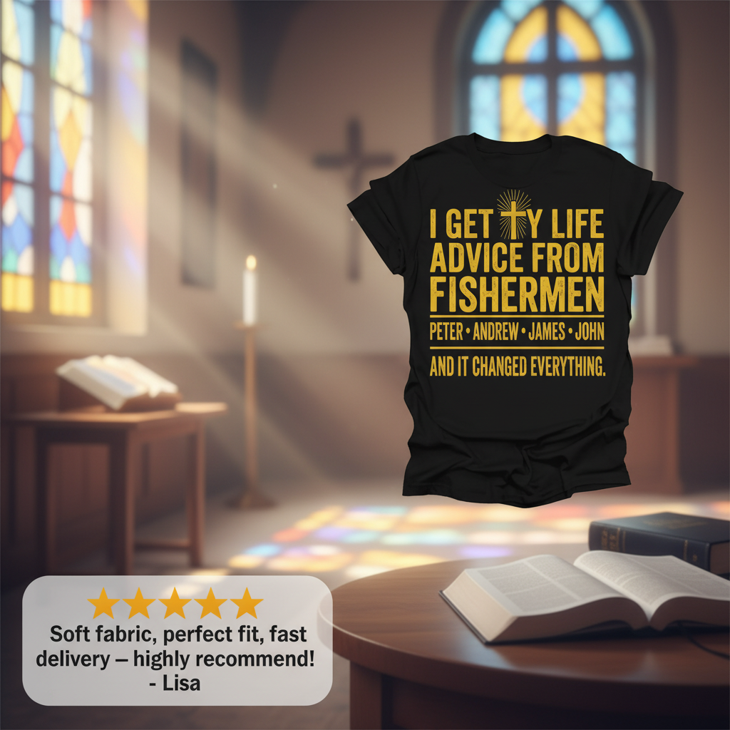 Life Advice from Fishermen T-Shirt_review_5star