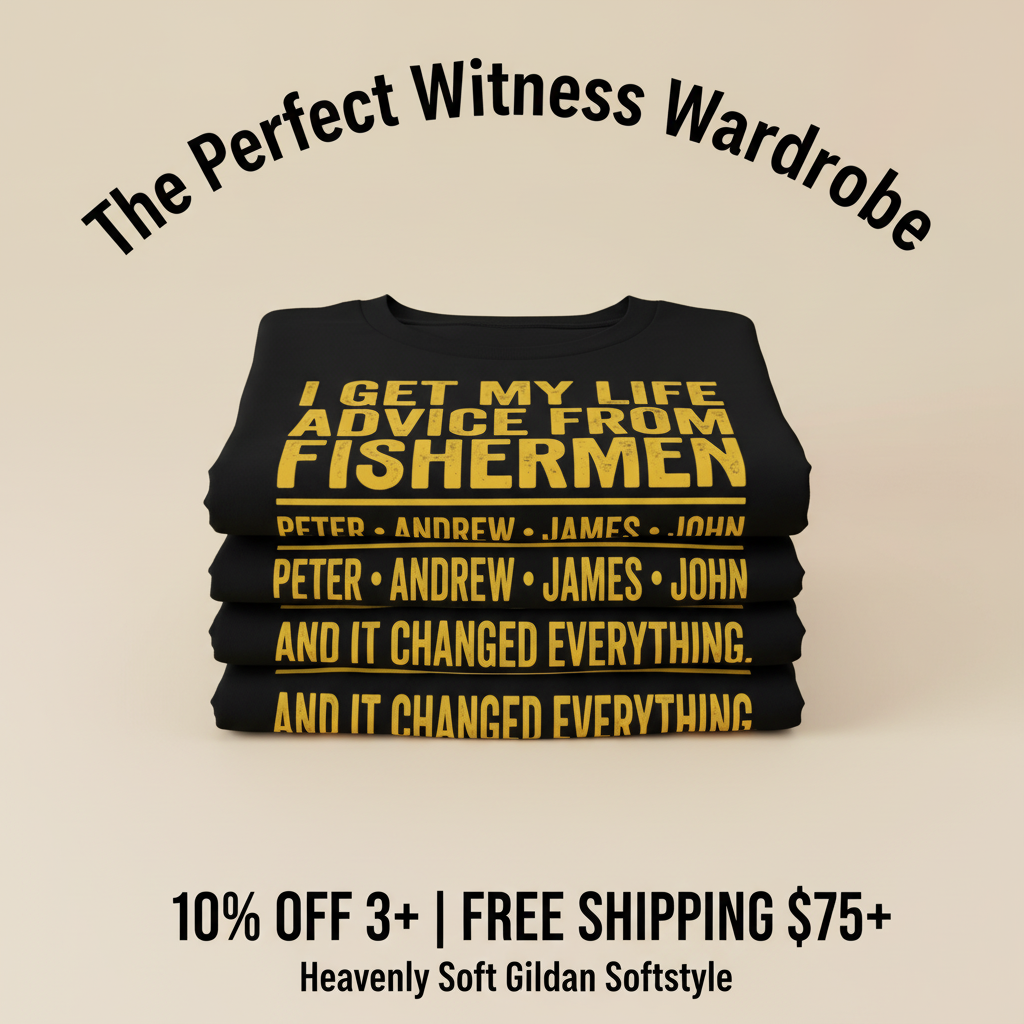 Life Advice from Fishermen T-Shirt_stacked_promotion