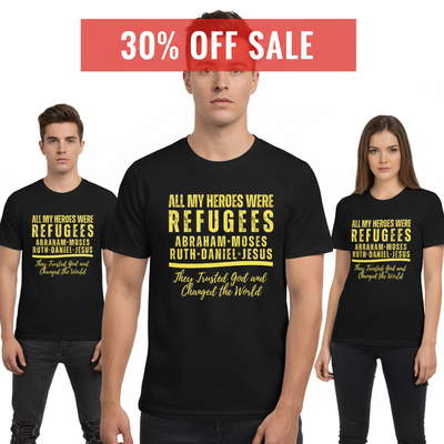 Heroes of Faith Refugees T-Shirt_triple_model