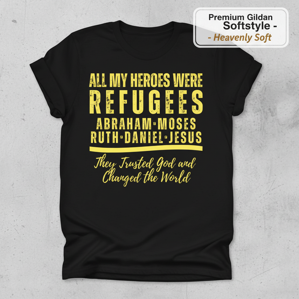Heroes of Faith Refugees T-Shirt_clean