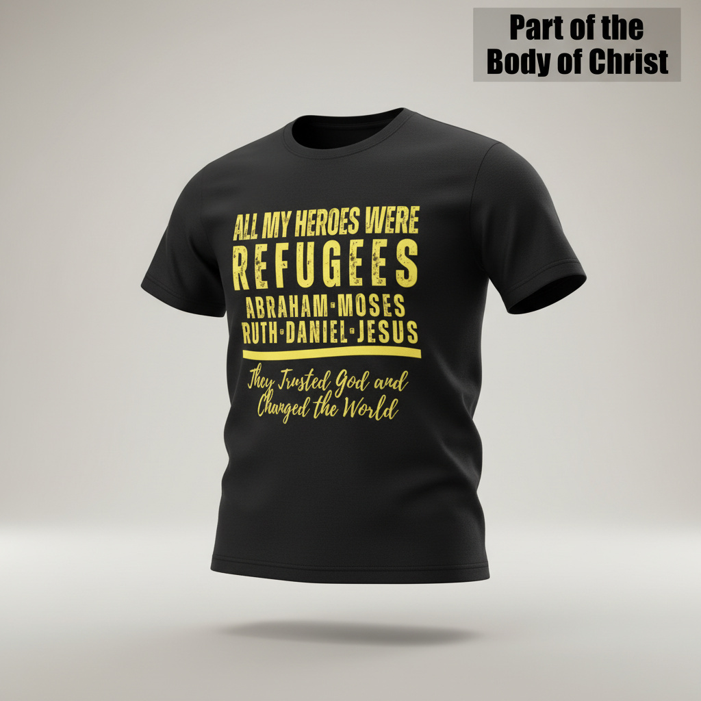 Heroes of Faith Refugees T-Shirt_3d_float