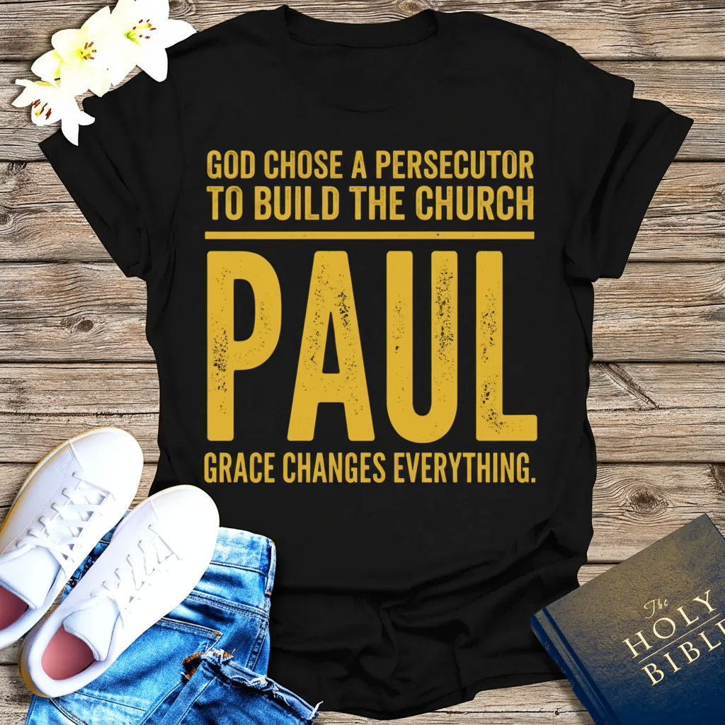 Grace Changes Everything Paul T-Shirt_triple_model