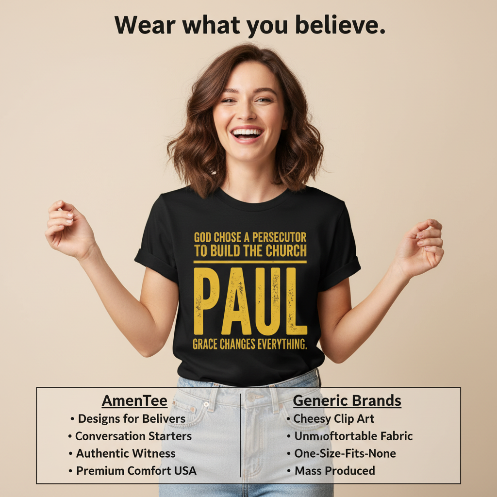 Grace Changes Everything Paul T-Shirt_product_table
