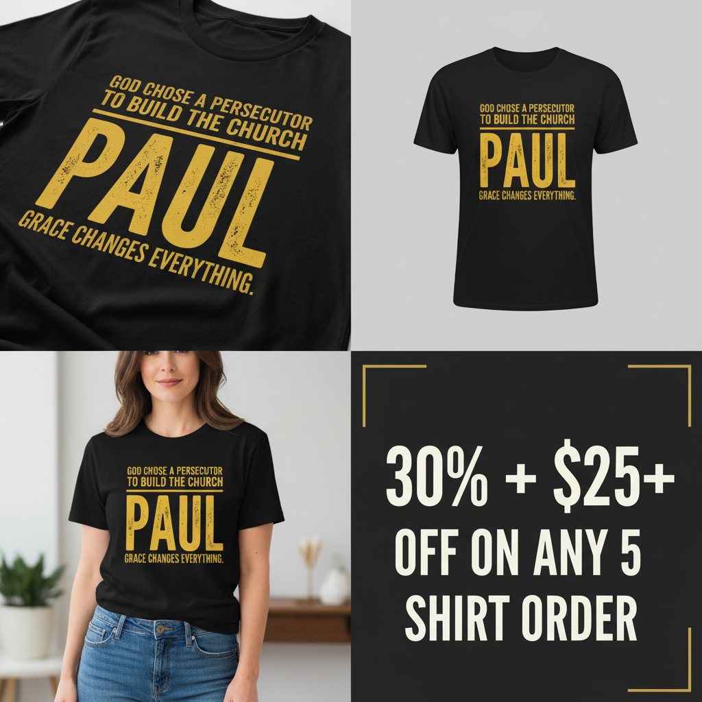 Grace Changes Everything Paul T-Shirt_4_panel