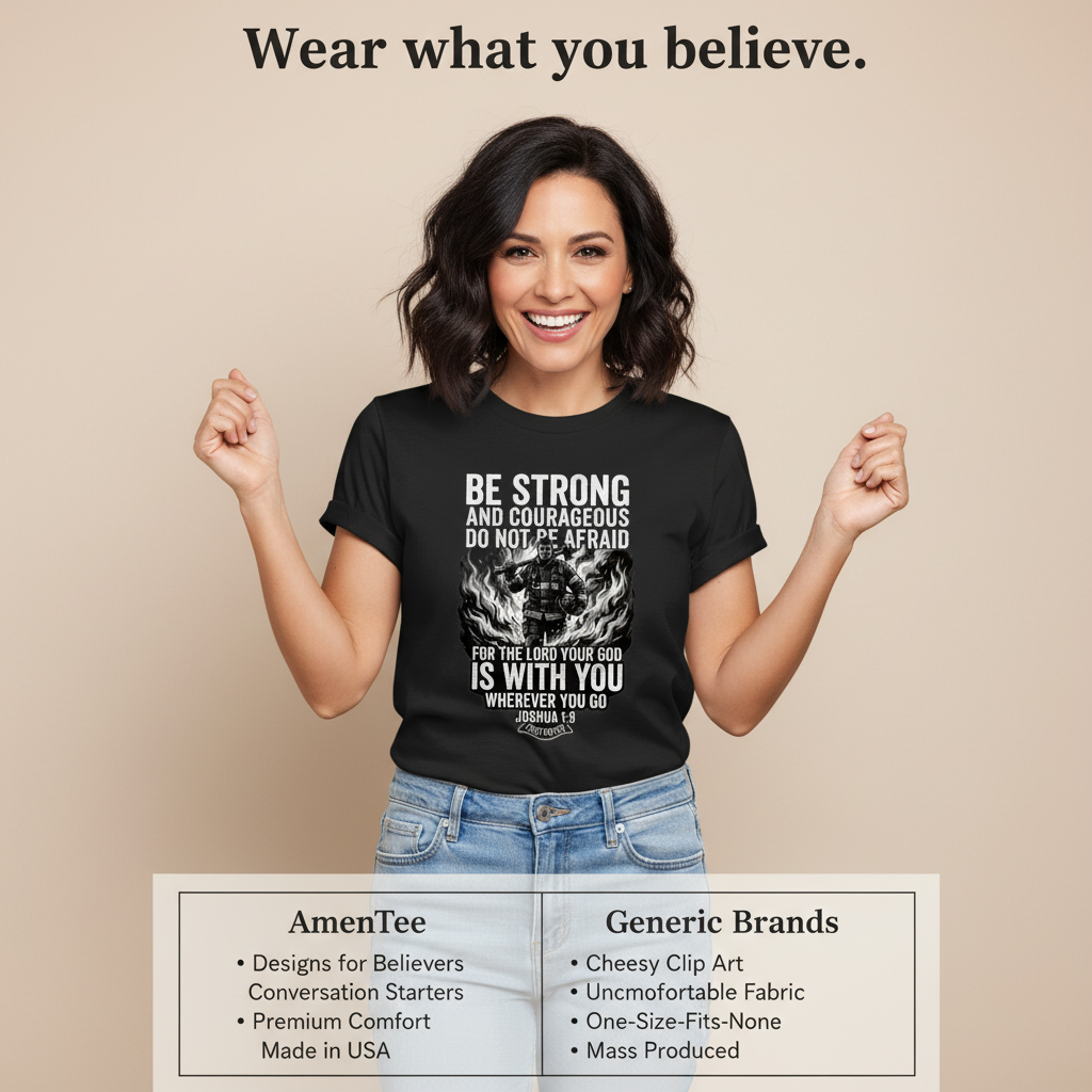 Firefighter Courage T-Shirt_product_table